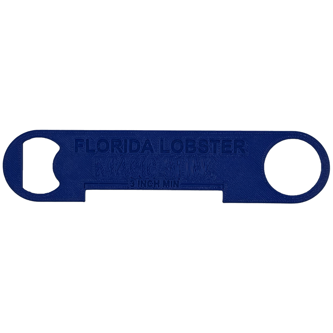 blue Florida lobster measuring stick