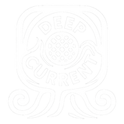 deep current logo white