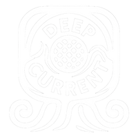 deep current logo white