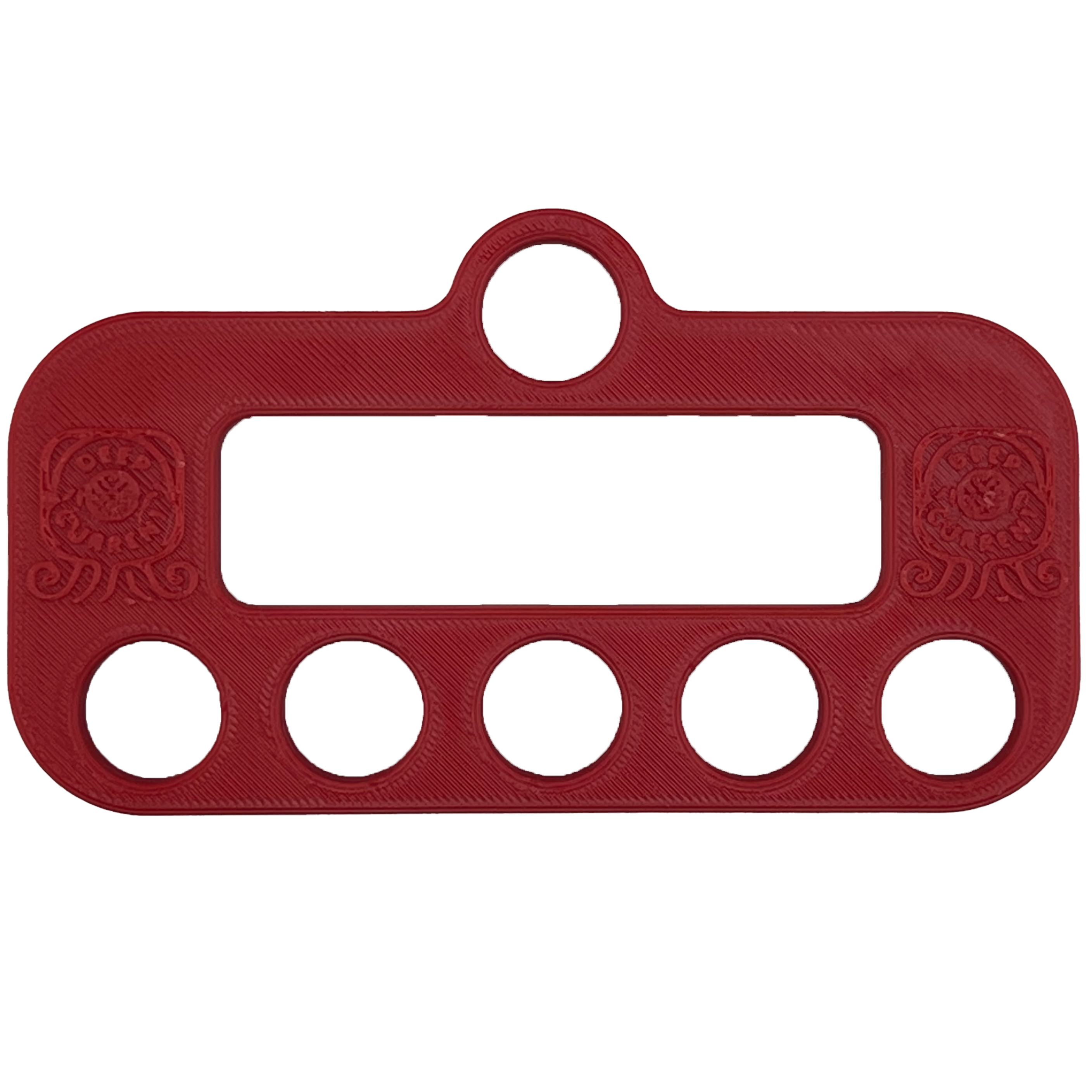 mini scuba gear organizer in red